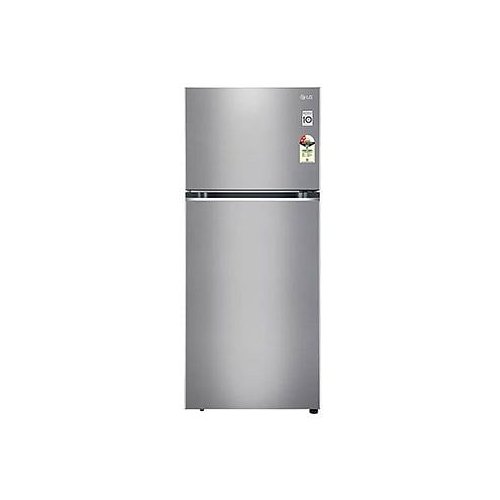LG Refrigerator, 380 Ltr, 2 Star, Smart Inverter Compressor, Convertible, Shiny Steel Finish, Frost-Free Double Door Refrigerator, GL-S412SPZY