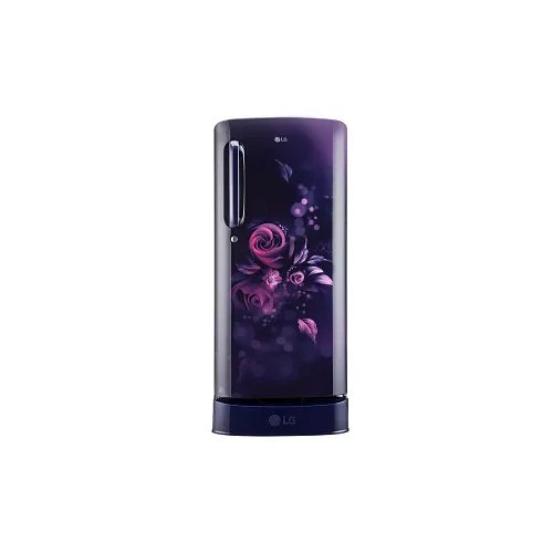 LG 185 L 5 Star Inverter Direct-Cool Single Door Refrigerator (GL-D201ABEU, Blue Euphoria, Base stand with drawer)