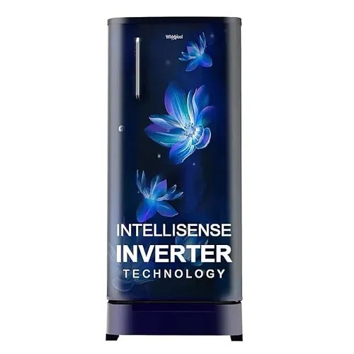 Whirlpool 184 L 4 Star Inverter Direct-Cool Single Door Refrigerator (205 WDE PRM 4SInv Sapphire Flower Rain-Z, Blue)