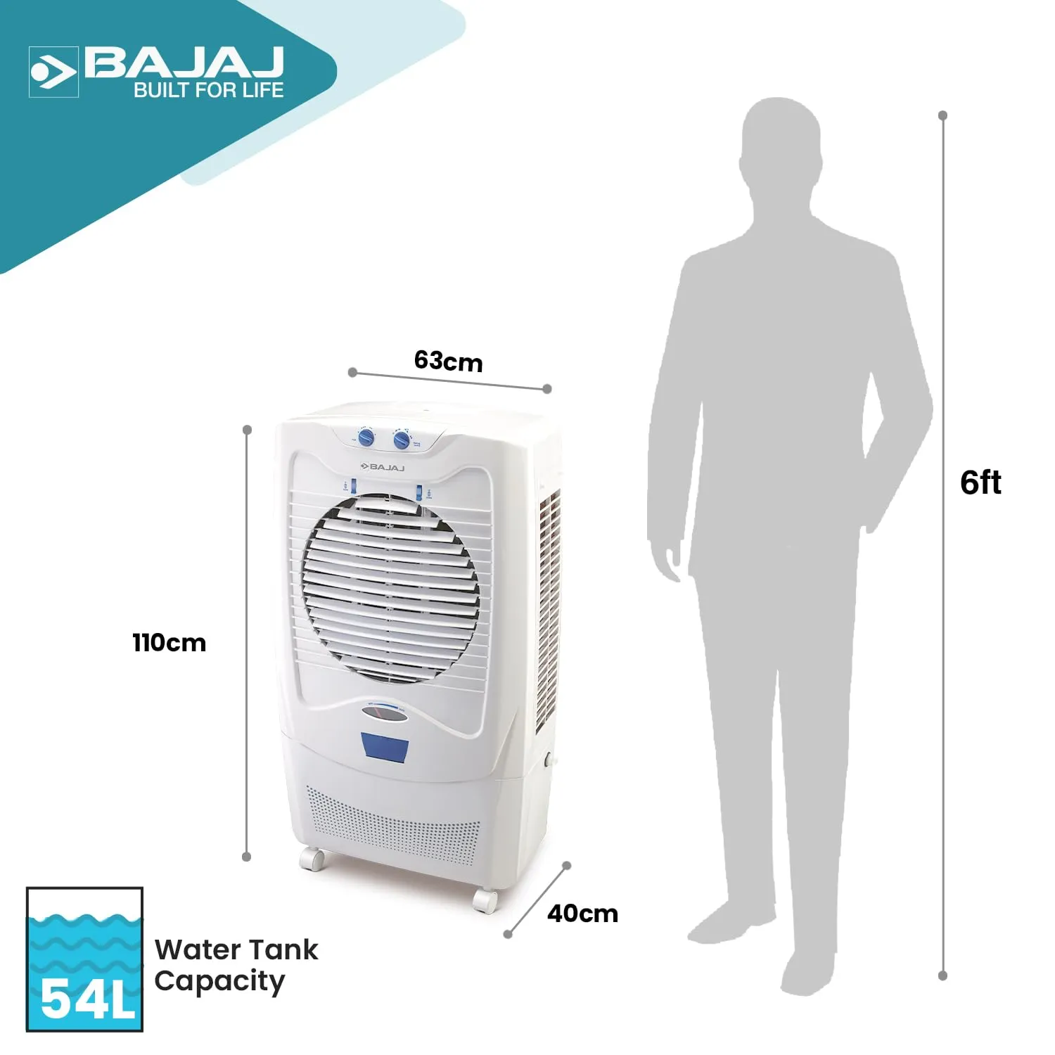 Water Tank Bajaj Water Air Cooler 230 Voltage 150 Watt And 30