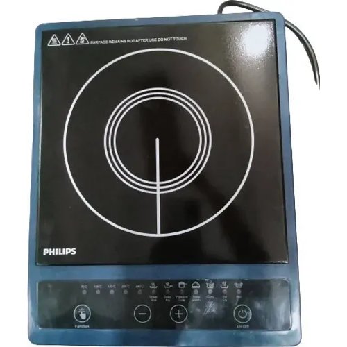 Philips 1500 W Induction Cooktop Push Button (Blue, Black, HD4944)