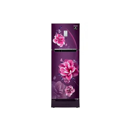 Samsung 244 L 2 Star Inverter Frost Free Double Door Refrigerator Appliance (RT28A3C22CR/HL, Camellia Purple, Base Stand with Drawer, Curd Maestro, Convertible, 2022 Model)