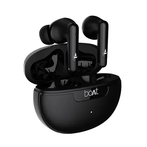 boAt Airdopes 161 ANC w/ Active Noise Cancellation(32dB),50HRS Playback & ASAP Charge Bluetooth (Black, True Wireless)