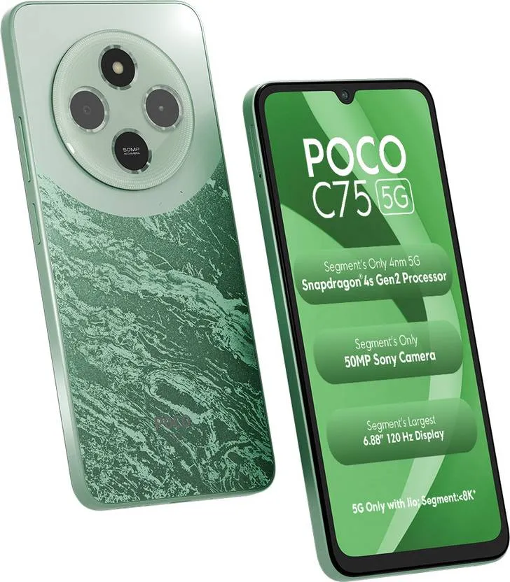 新品未開封 POCO C75 グリーン6GB+128GB simフリー Xiaomi Poco C75 4G Green 128GB + 6GB Dual-SIM Factory