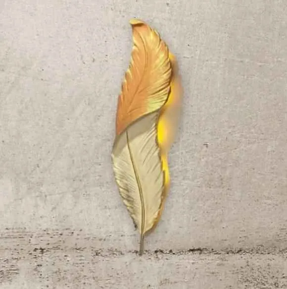 Wall Decor Light Metal & Wing Type (Model: 8001-GD)