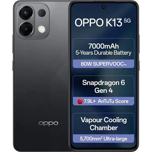 Oppo K13 5G (Prism Black, 8GB RAM 256GB Storage)