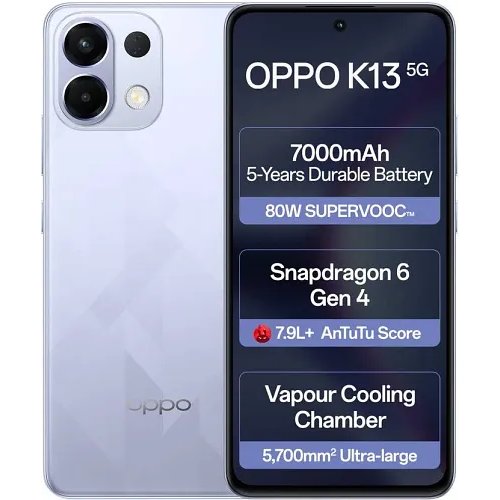 Oppo K13 5G (Icy Purple, 8GB RAM 256GB Storage)
