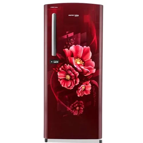 Voltas Beko 210 L, 3 Star, Single Door Direct Cool Refrigerator (Wine Flower) – RDC245C/W0BWE0M000UGD