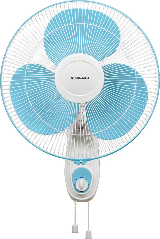 Bajaj Esteem 400mm Wall Fan - Icy Blue & White