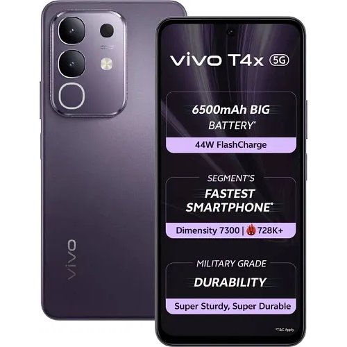 Vivo T4x 5G (Pronto Purple, 128 GB) (8 GB RAM)