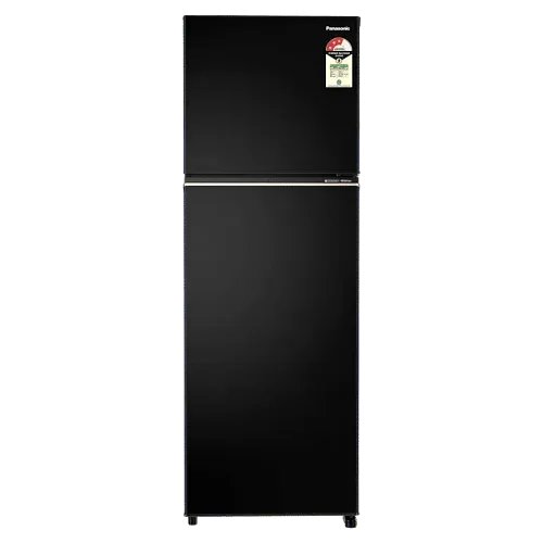 Panasonic 322 Litres 3 Star Frost Free Double Door Convertible Refrigerator with Surround Cooling (NR-TG368CPKN, Diamond Black)