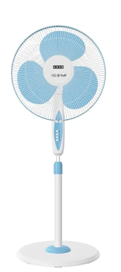 USHA Mist Air Flo 400mm Pedestal Fan (Light Blue)