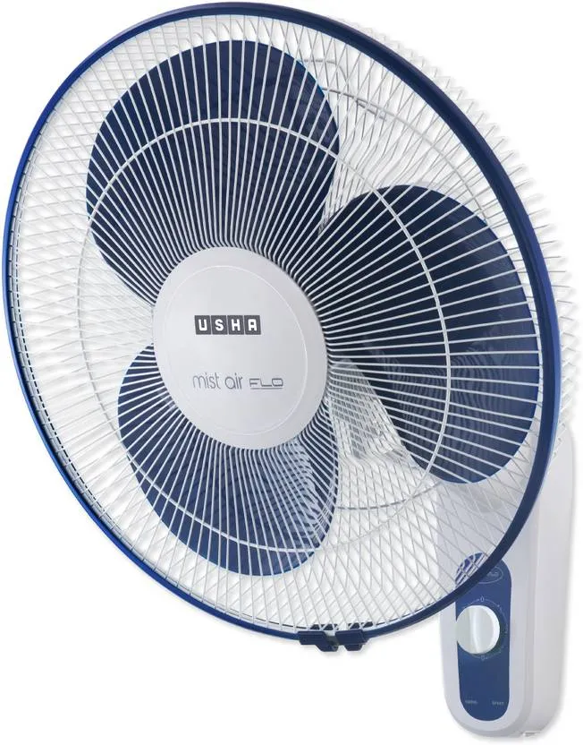 USHA Mist Air Flo 400mm Wall Fan (Dark Blue)