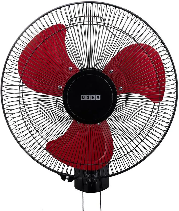 Usha Colossus 400 mm 3 Blade Wall Fan (Anti Dust | Red)