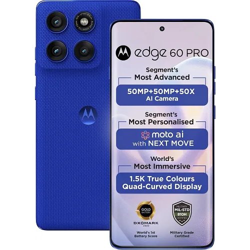 Motorola Edge 60 Pro (Pantone Dazzling Blue, 256 GB) (8 GB RAM)
