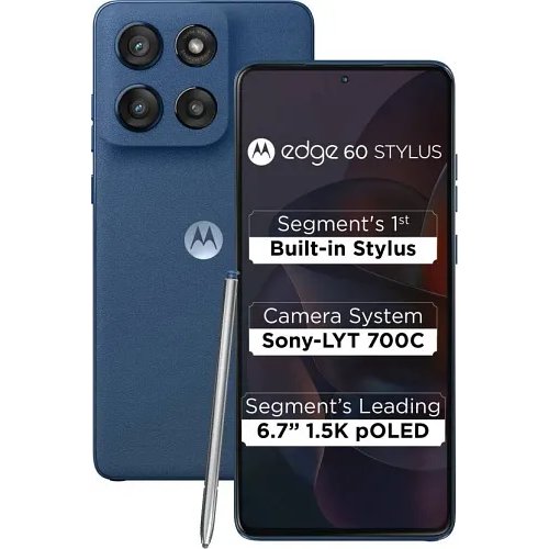 Motorola Edge 60 Stylus (Pantone Gibraltar Sea, 256 GB) (8 GB RAM)