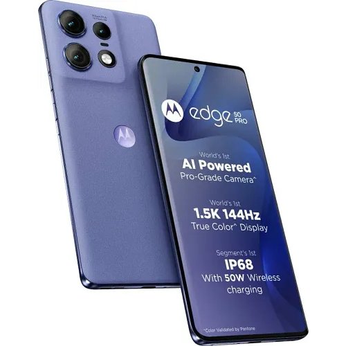 Motorola Edge 50 Pro 5G with 68W Charger (Luxe Lavender, 256 GB) (8 GB RAM)
