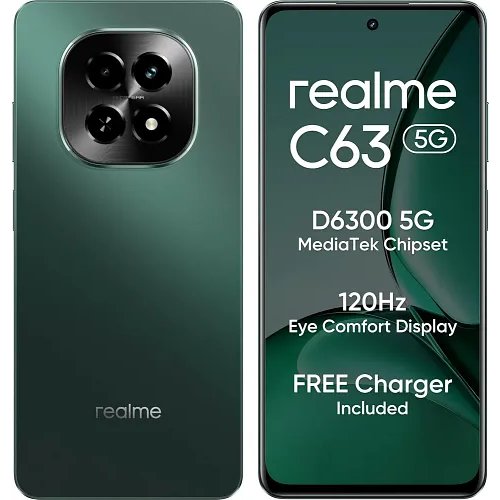 Realme C63 5G (Forest Green, 4GB RAM, 128GB Storage)