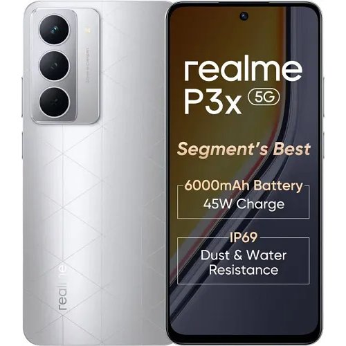Realme P3x 5G (Lunar Silver, 8 GB RAM + 128GB Storage)