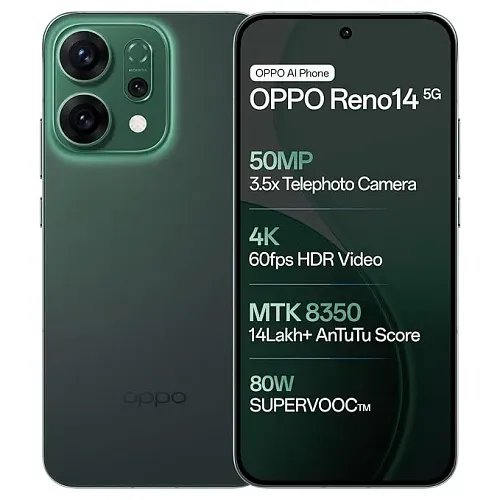 Oppo Reno14 5G (Forest Green, 512 GB) (12 GB RAM)