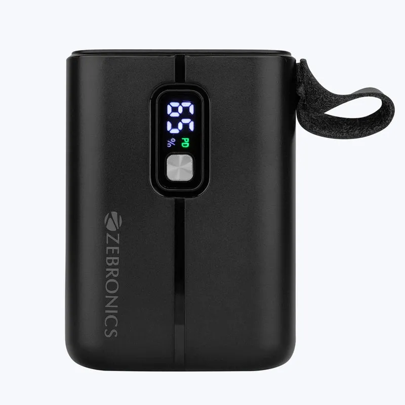 Zebronics Power Bank 10000 mAh Lithium 22.5 W Black, ZEB-MW66