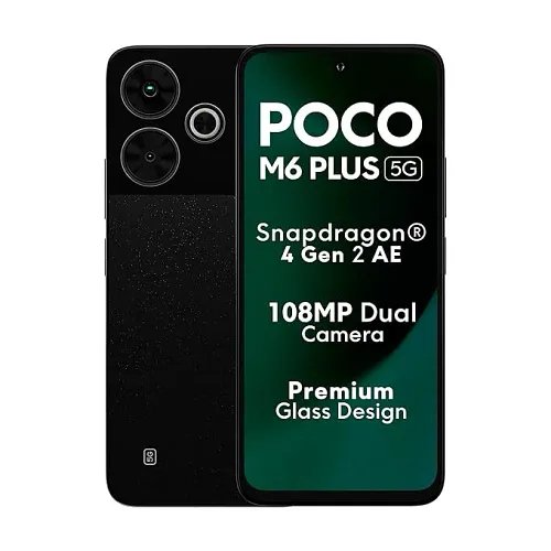 Poco M6 Plus 5G (Graphite Black, 128 GB) (6 GB RAM)