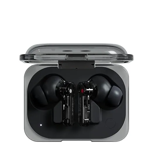 Nothing Ear (a) 2024 | ChatGPT Compatible | Hi-Res audio | LDAC Bluetooth (Black, True Wireless)