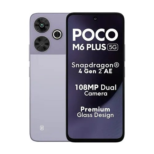 Poco M6 Plus 5G (Misty Lavender, 128 GB) (8 GB RAM)