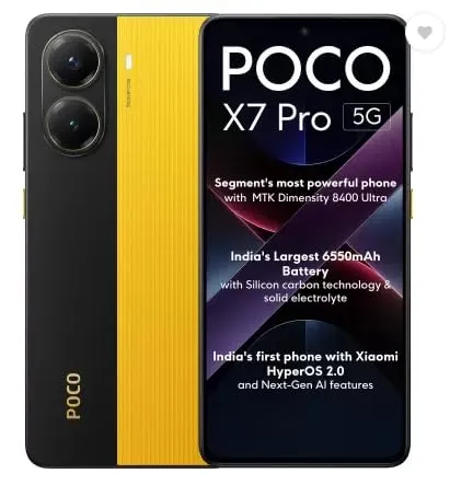 POCO X7 Pro イエロー 本体 RAM8GB ROM256GB Global Version POCO X7 Pro 5G 8G+256G Yellow
