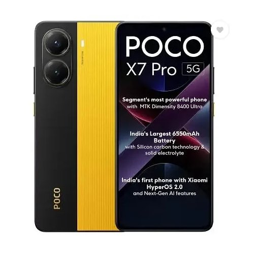 Poco X7 Pro 5G (Yellow, 256 GB) (8 GB RAM)