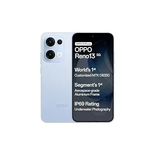 Oppo Reno13 5G (Sky Blue, 8GB RAM, 256GB Storage)