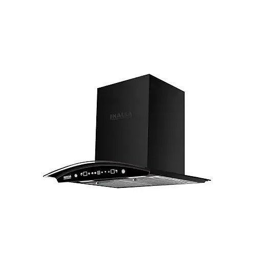 Inalsa Cooker Hood – 60 cm Auto Clean Chimney with 1250 m³/hr Suction, Motion Sensor, Touch Control, Baffle Filter, Black Powder Coated, Feama 60BKMAC, Lifetime Warranty