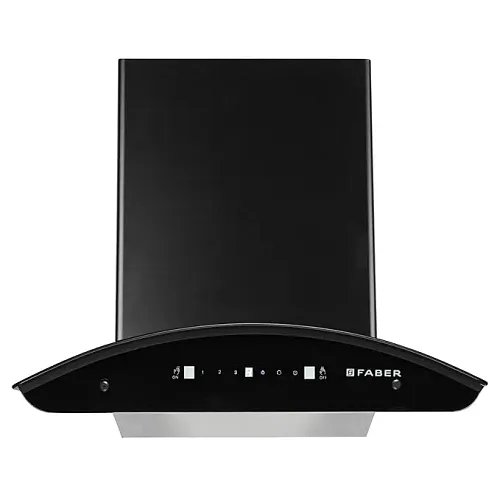 Faber Hood Magnus IN HC SC FL EBK 60 Auto Clean Wall Mounted Black 1500 CMH Chimney