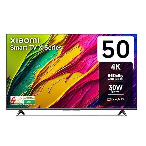 Xiaomi MI 125 cm (50 inches) X Series 4K LED Smart Google TV L50MA-AUIN (Black) | X GTV 2024