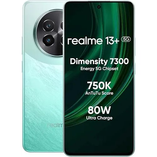 Realme 13+ 5G (Speed Green, 12GB RAM, 256GB Storage)