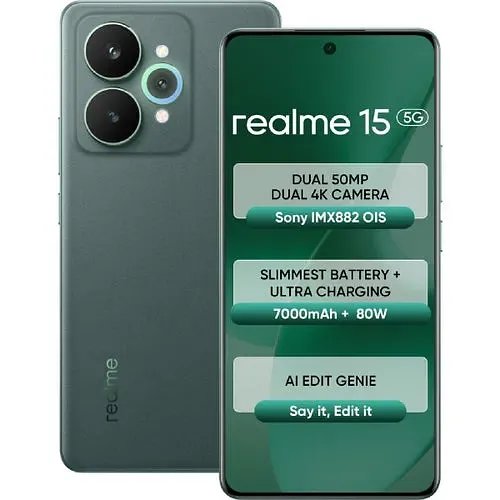 Realme 15 5G (Velvet Green, 128 GB) (8 GB RAM)