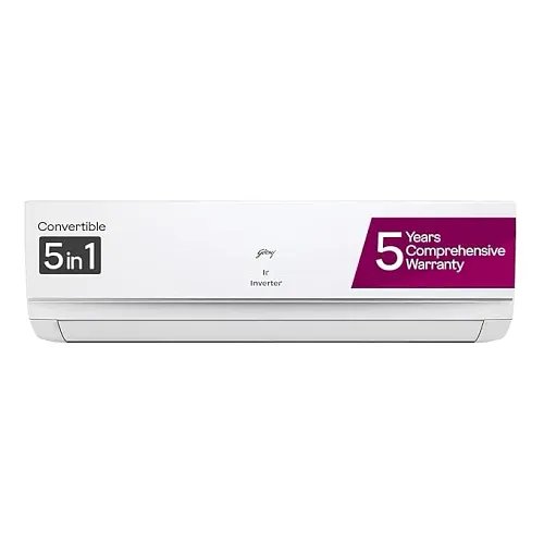 Godrej SIC 18TTC3 WZQ Convertible 1.5 Ton 3 Star Inverter Split AC with I-Sense Technology (2025 Model, Copper Condenser, 40101701SD01563)