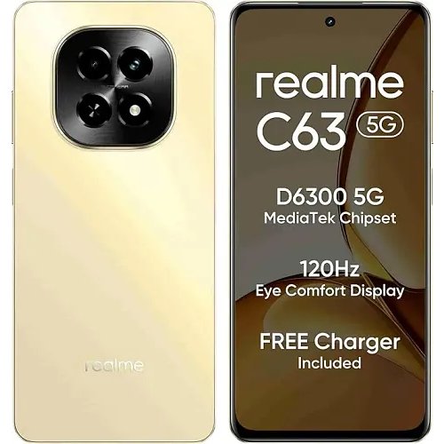Realme C63 5G (Starry Gold, 4GB RAM, 128GB Storage)