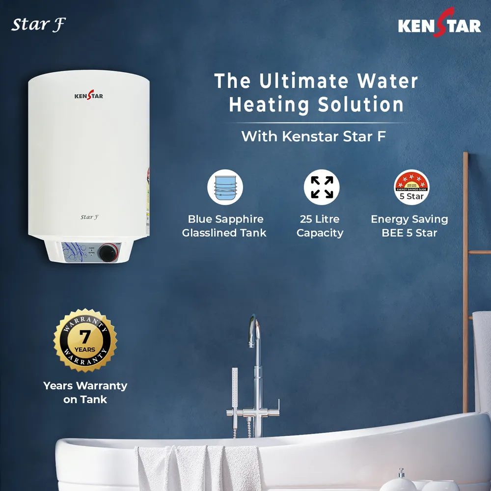 Kenstar Star F 25L Water Heater Efficient Storage Geyser