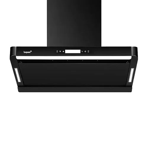 Livpure GLITTER-BLDC-60-FL-HAC Auto Clean Wall Mounted Black 1550 CMH Chimney