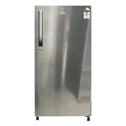 Haier 190 Litres 2 Star Direct Cool Single Door Refrigerator with Diamond Edge Freezing Technology (HRD-2102BNS-P, Nickel Steel)