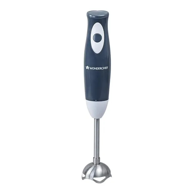 Wonderchef Ultima Plus Electric Hand Blender |Portable | Easy Control Grip I 300W Powerful Motor|Single Push Button Operation| Sharp Food Grade Anti Rust Stainless Steel Blades|2 Year Warranty | Black