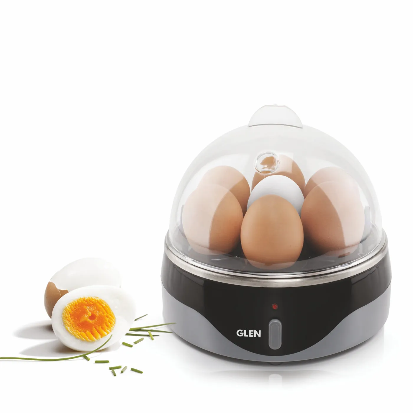Glen Egg Boiler 7 Egg, 1 Poaching Cup, Auto shut Off, 350W (SA3040EB7) GREY