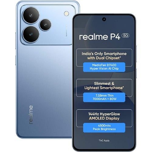 Realme P4 5G (Engine Blue, 128 GB) (8 GB RAM)