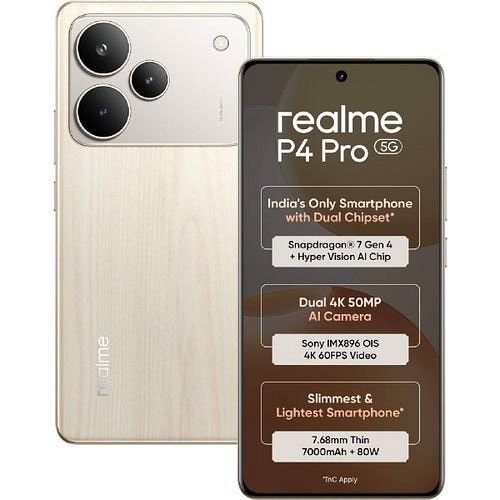 Realme P4 Pro 5G (Birch Wood, 256 GB) (8 GB RAM)