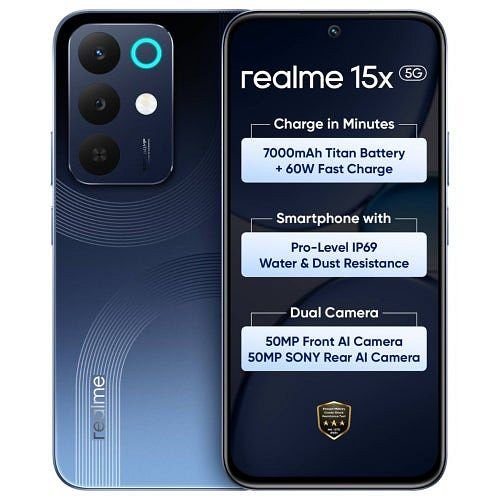 Realme 15x 5G (Marine Blue, 128 GB) (8 GB RAM)