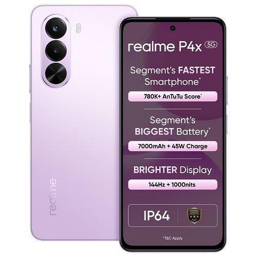 Realme P4x 5G (Elegant Pink, 256 GB) (8 GB RAM)