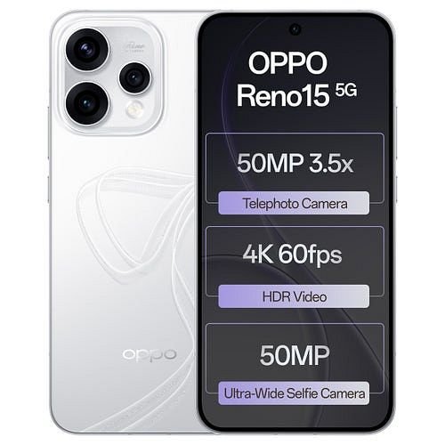 Oppo Reno15 Pro Mini 5G (Glacier White, 512 GB) (12 GB RAM)