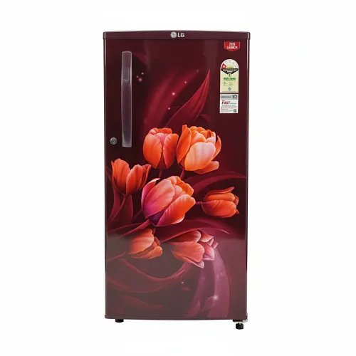 LG 180 L Direct Cool Single Door Refrigerator (Scarlet Tulip, GL-D1816WOST)