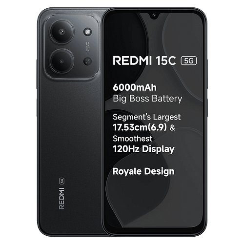 Redmi 15C 5G (Midnight Black, 128 GB) (8 GB RAM)